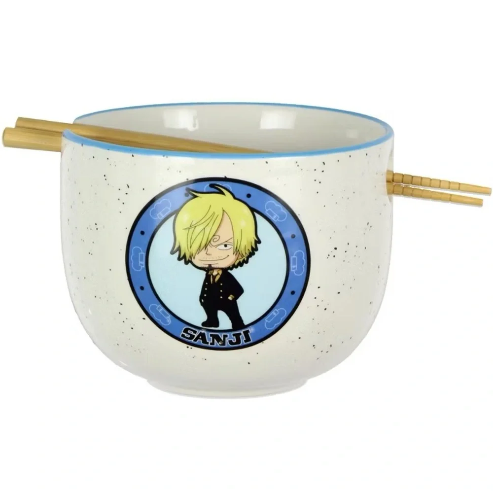 One Piece Ramen Bowl Set with Reusable Chopsticks 14oz